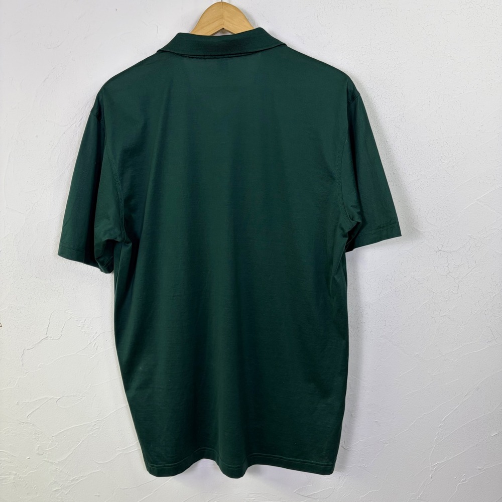 Amen Corner Masters Golf Polo Mens Medium Green Short Sleeve Pima Cotton Preppy